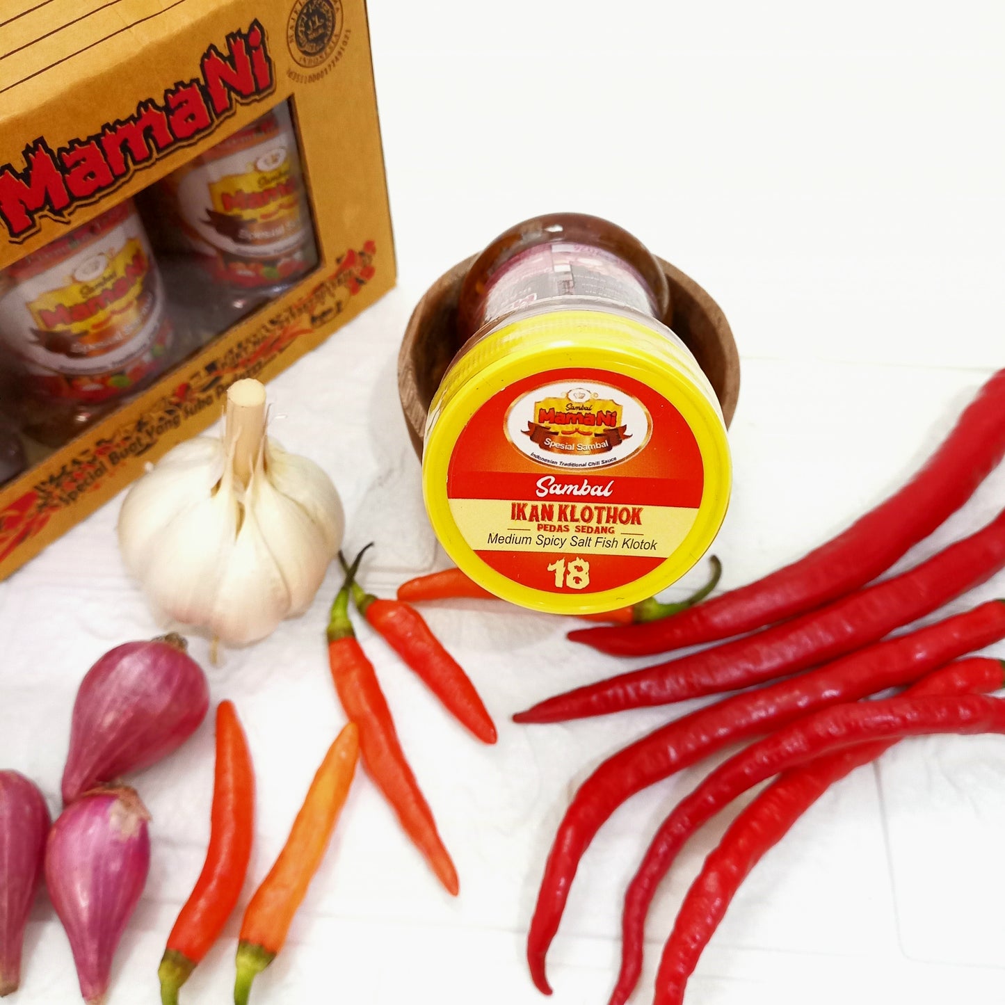 Medium Spicy Salt Fish Klotok Code. 18 SAMBAL MamaNi