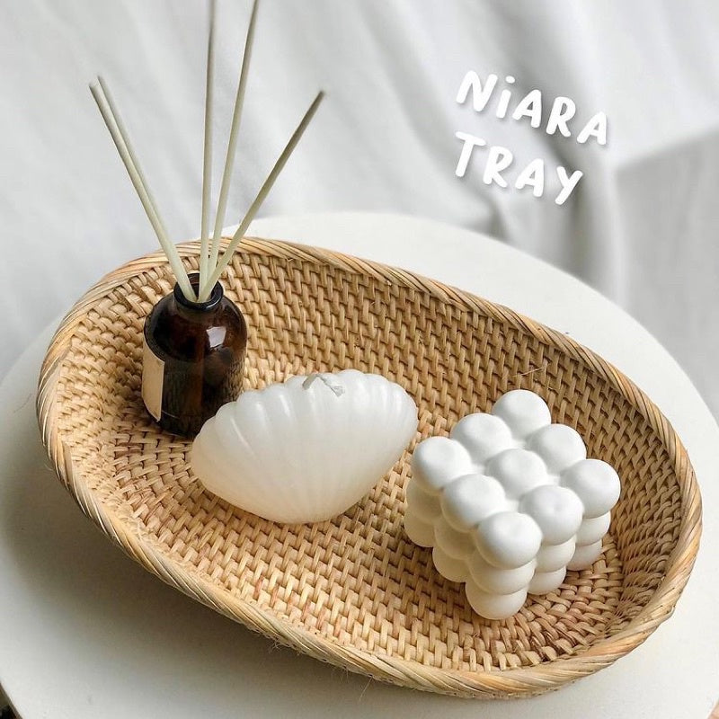 NIARA Rattan Tray Premium