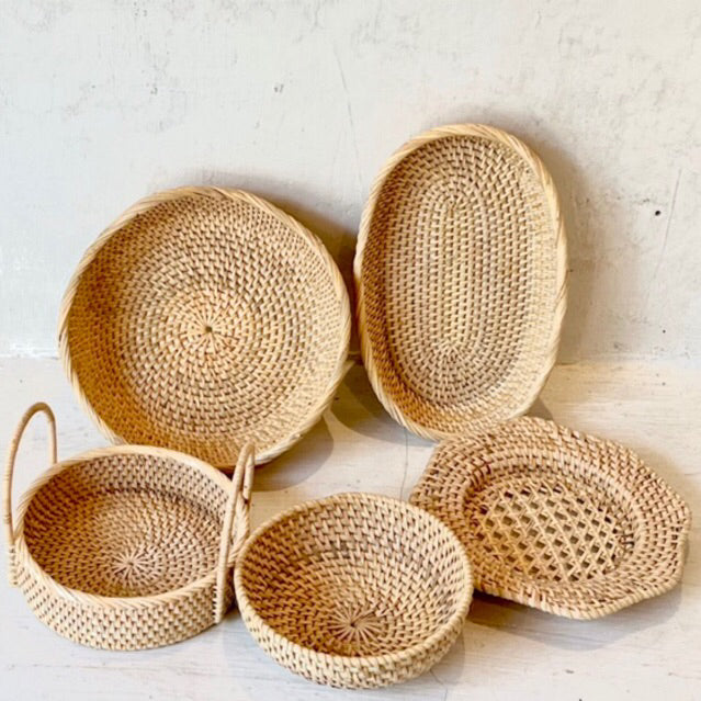 NIARA Rattan Tray Premium