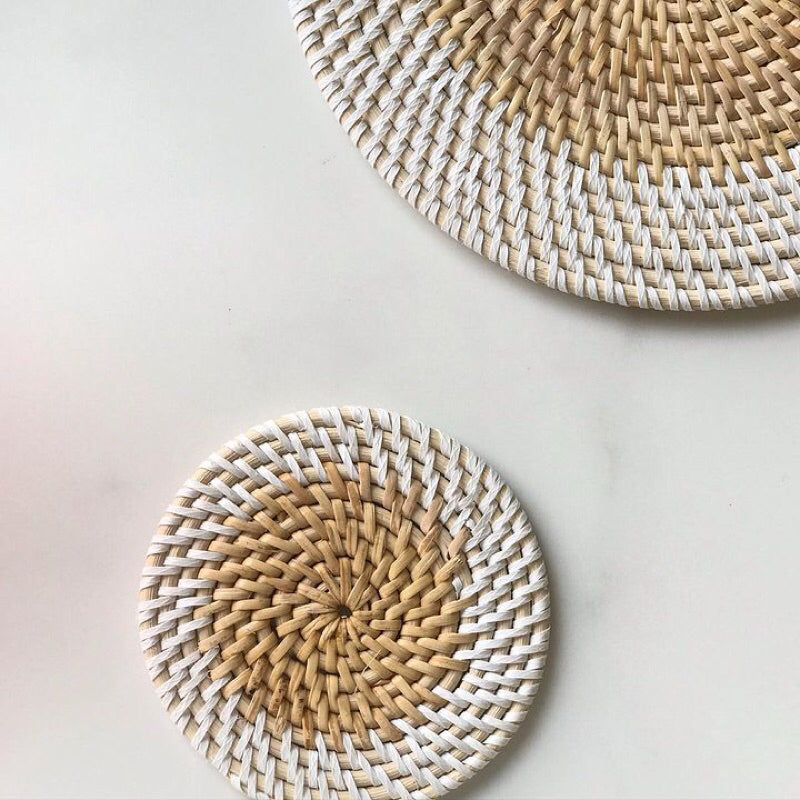 Lombok Round Rattan Placemats (available in 4 size)