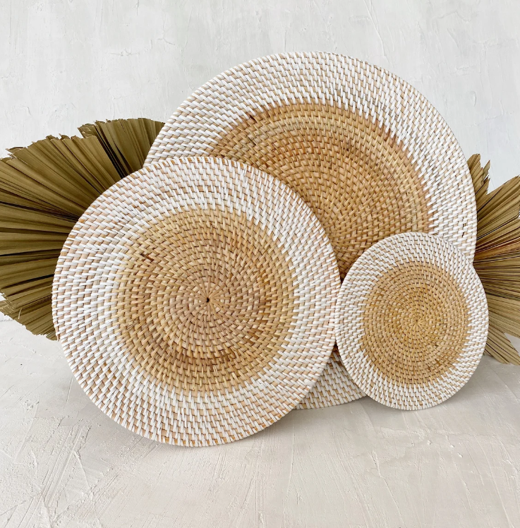 Lombok Round Rattan Placemats (available in 4 size)