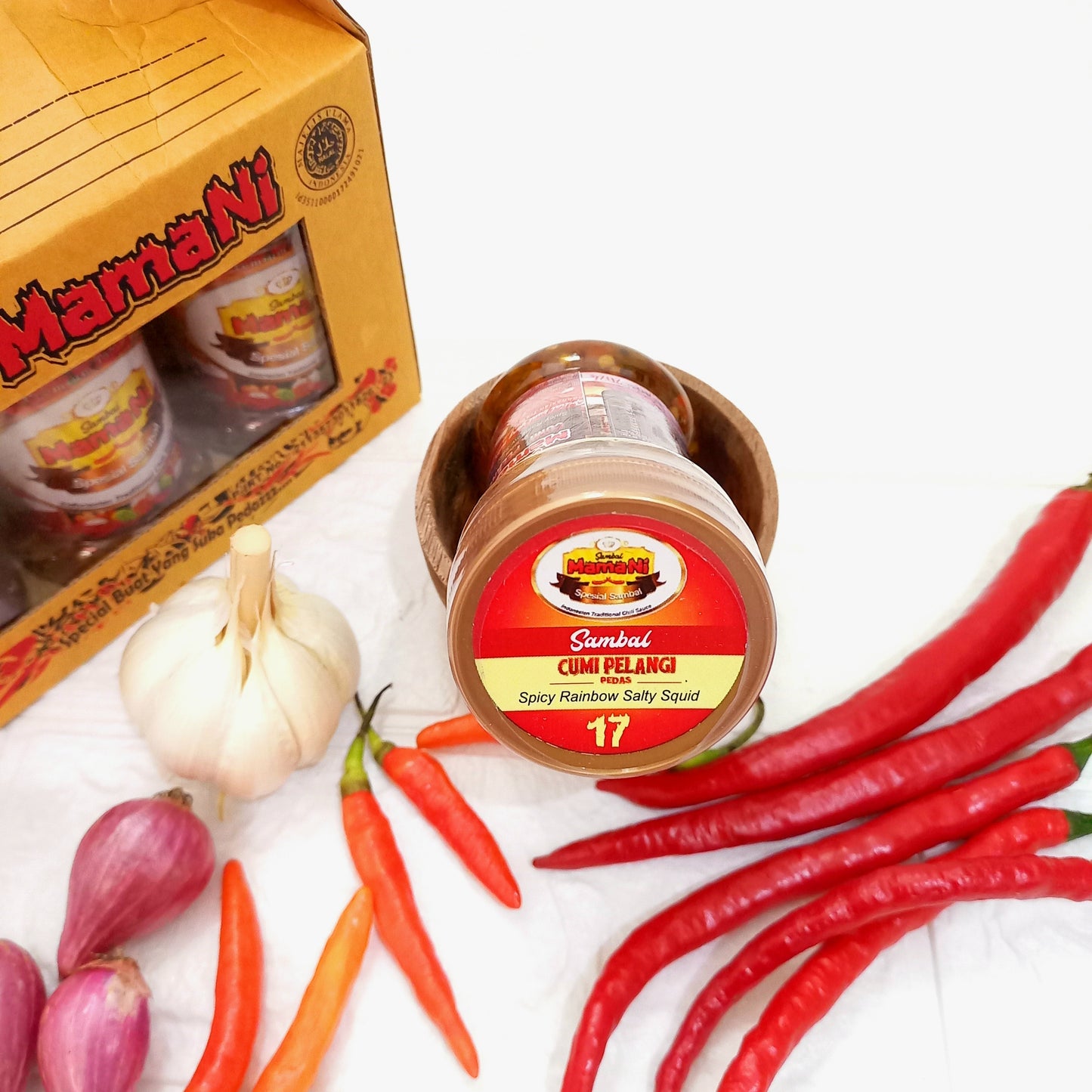 Spicy Rainbow Salty Squid Code. 17 SAMBAL MamaNi