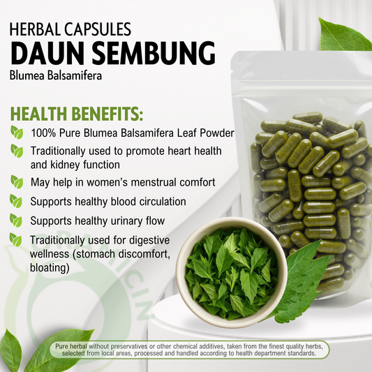 BLUMEA BALSAMIFERA (SEMBUNG) Capsules-Organic-Pure-Premium Quality
