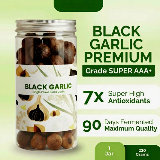 Premium Single Clove Black Garlic – 100% Natural Fermented Superfood (Sweet & Savory)