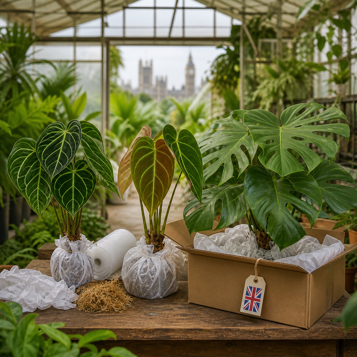 Tropical plants prepared for export from Indonesia to the United Kingdom